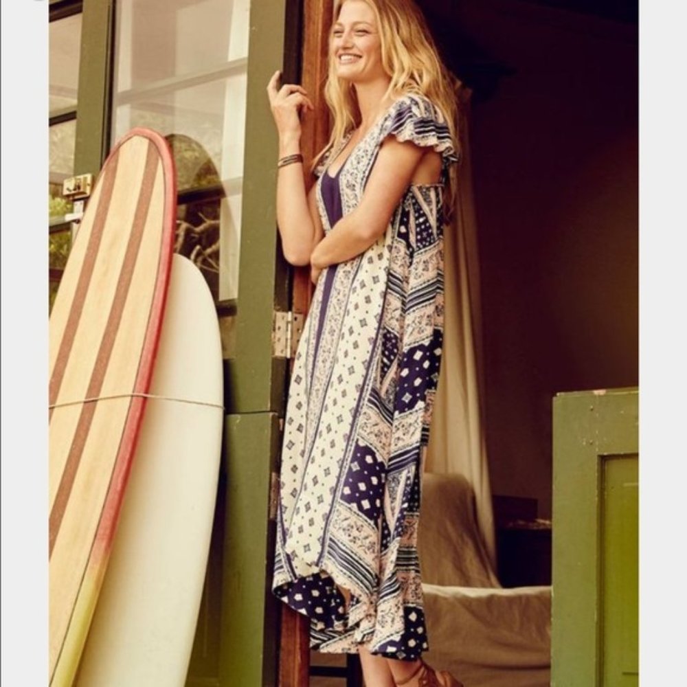 { Anthropologie } Summertime Swing Boho Dress
